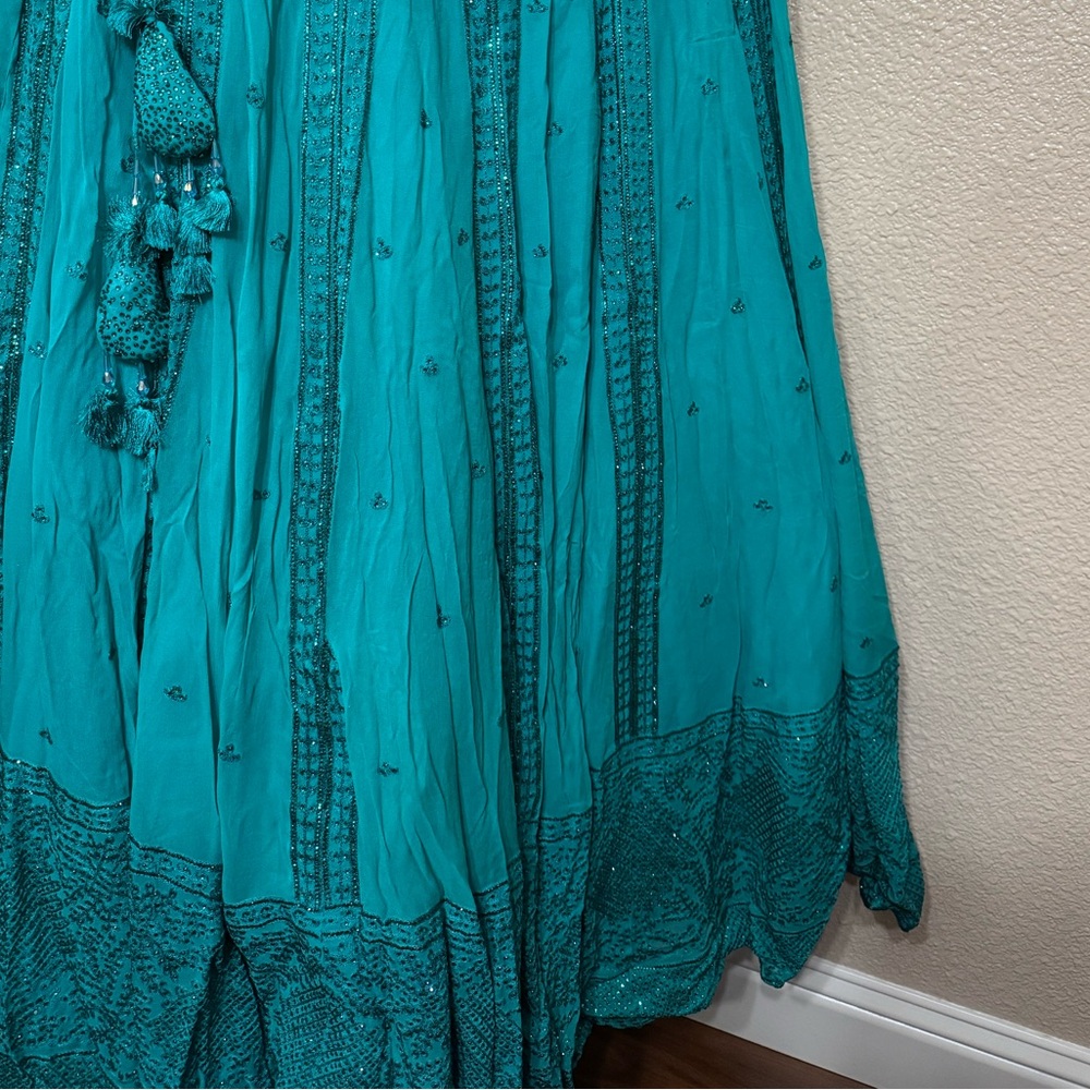 Crystal Embroidered Lehenga - Picture 3 of 11